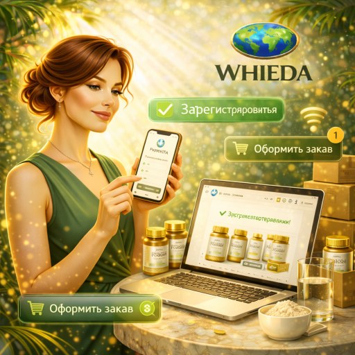 WHIEDA: личный кабинет и приложение — регистрация и первый заказ
