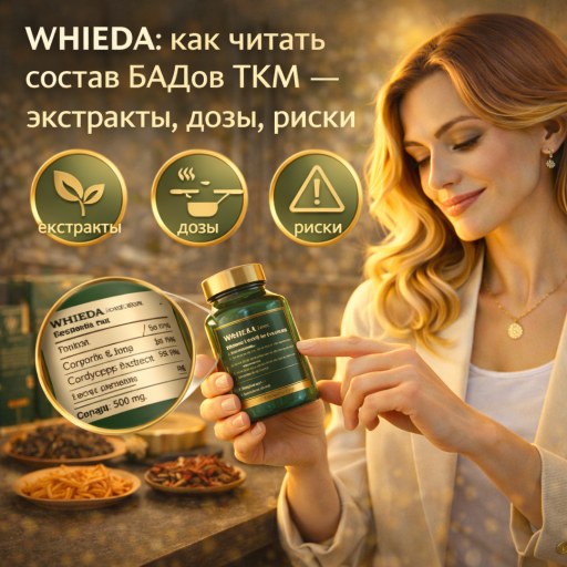 WHIEDA: как читать состав БАДов ТКМ — экстракты, дозы, риски