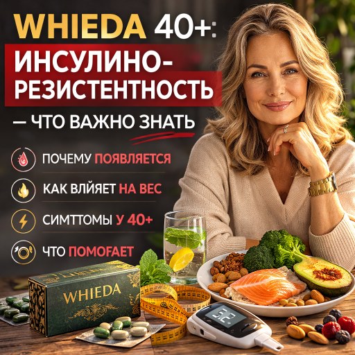 WHIEDA 40+: инсулинорезистентность — что важно знать