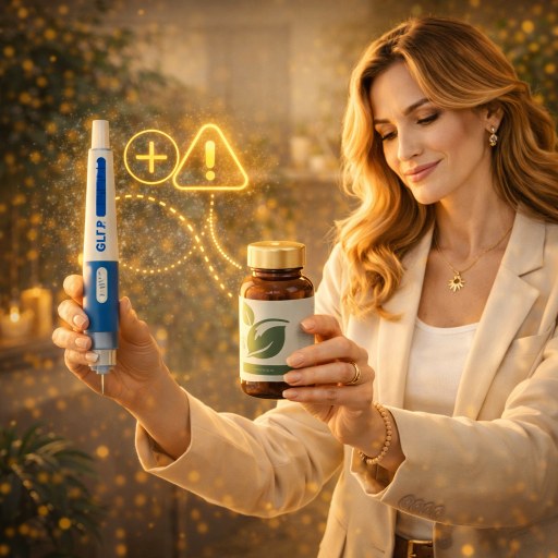 WHIEDA 40+: как сочетать БАДы с GLP-1 (Семавик/Седжаро)